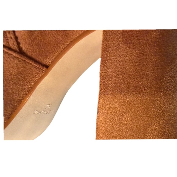 Steve Madden Nifty Pointed Toe Over the Knee Boots - Congac Brown Suede Size 8 - Picture 14 of 16